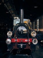 NS №6513 rests in the locomotive shed at Haaksbergen