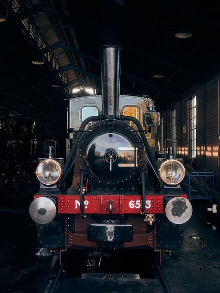 NS №6513 rests in the locomotive shed at Haaksbergen by Noah van Kipshagen