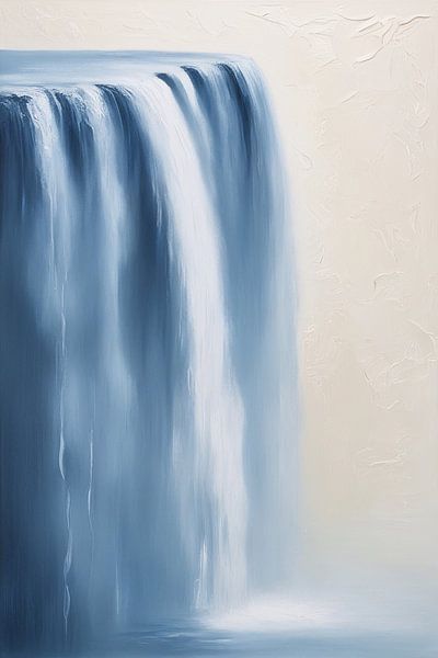 Abstrakter Wasserfall in sanften Farben von Art & Soul Creations