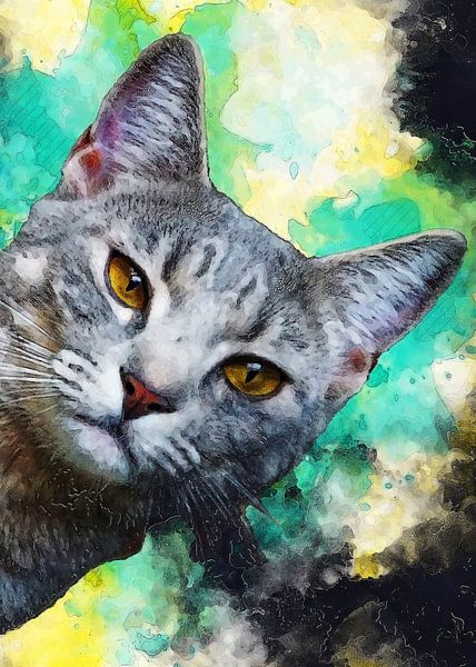 Art sur les animaux félins #cat par JBJart Justyna Jaszke