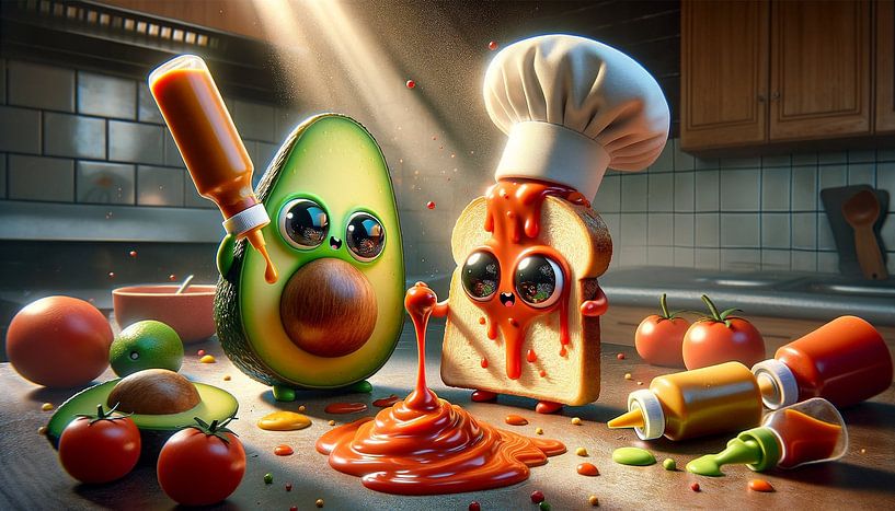 Avocado and toast: sauce fun by artefacti