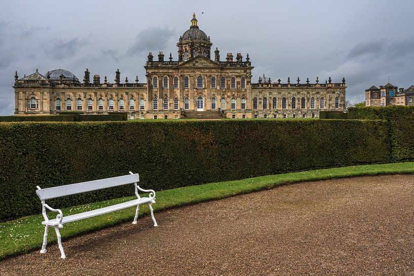 In the Howard castle garden in North Yorkshire, England by Anges van der Logt