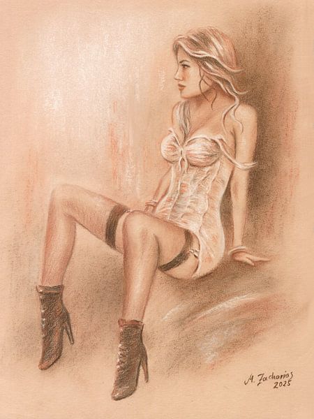 Sexy Girl mit High Heels von Marita Zacharias