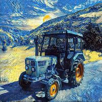 Traktor Deutz D3006 im Styl by van Gogh