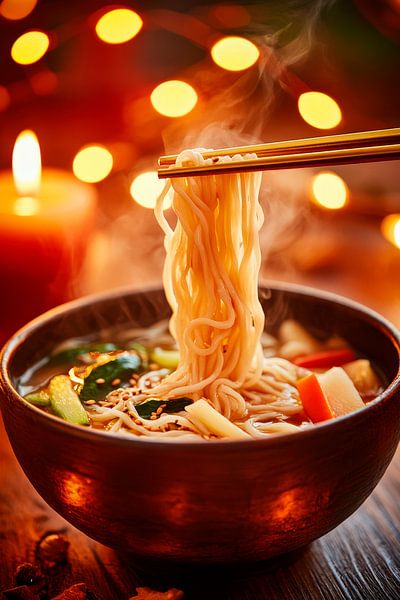 Dampfnudeln in handgemachter Schale von Poster Art Shop