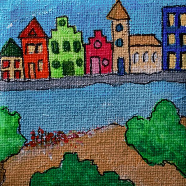 Huis aan het water by Angelique van 't Riet