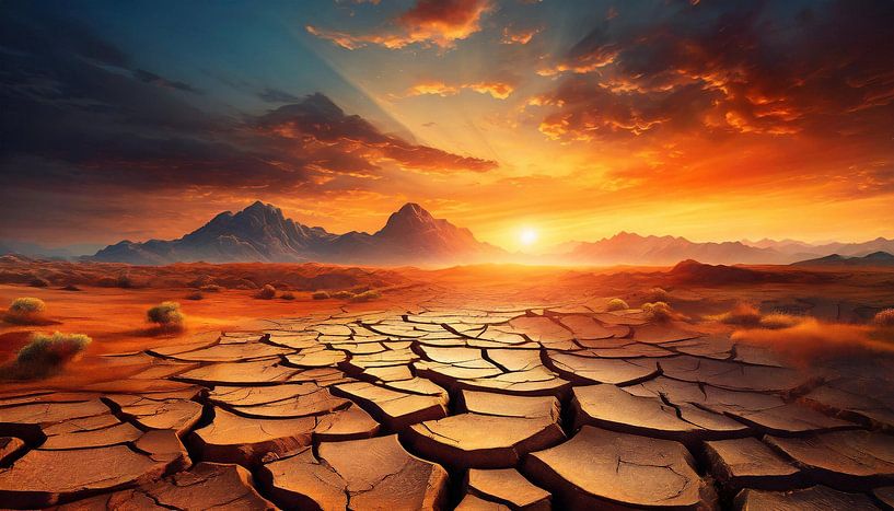 Cracked earth in the desert by Animaflora PicsStock
