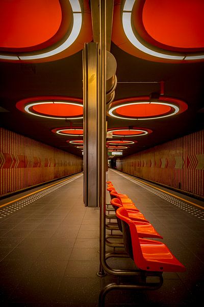 Photographie Belgique Architecture - La station de métro Pannenhuis de la LIne 6 à Bruxelles par Ingo Boelter