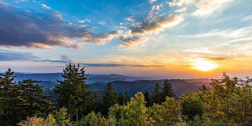 Sunset in Black Forest National Park by Werner Dieterich