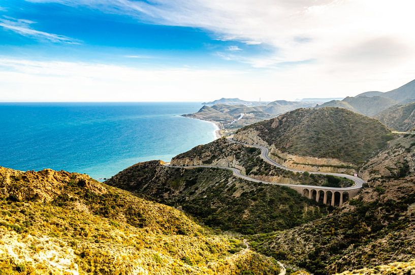 Paysage de la côte près de Cabo de Gata à Valence par Dieter Walther