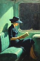 Des voyageurs stylés dans le train