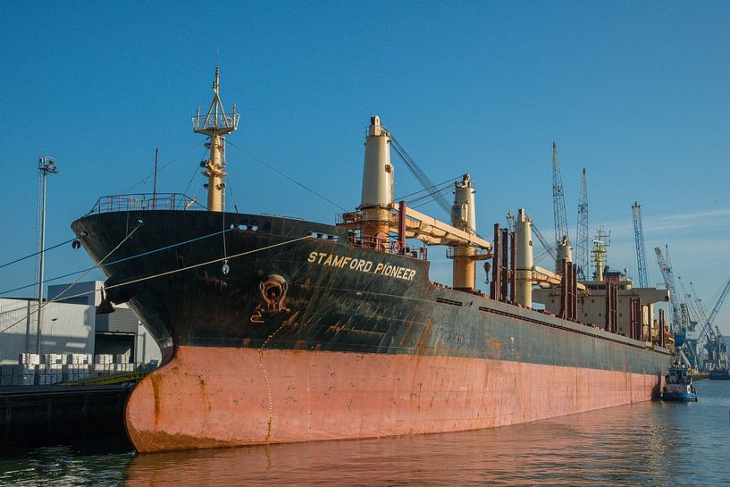 Navires dans le Waalhaven de Rotterdam par scheepskijkerhavenfotografie
