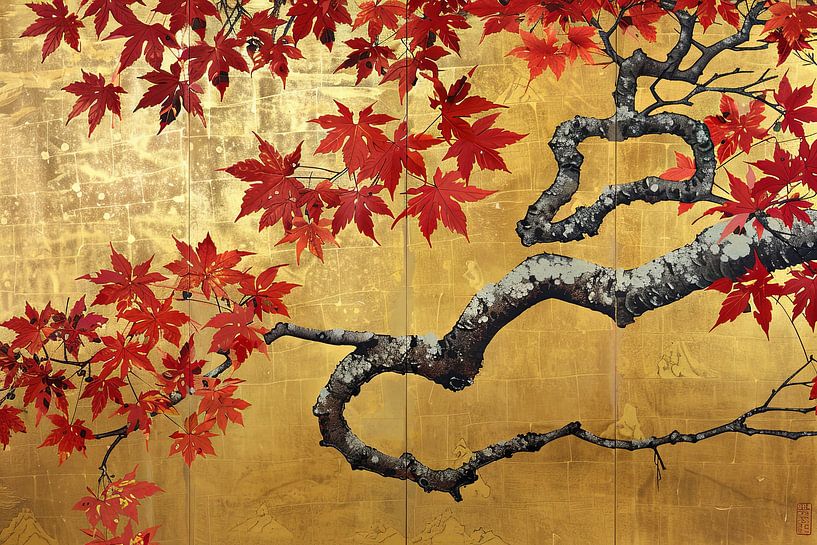 malerisch Japan Baum Herbst von Egon Zitter