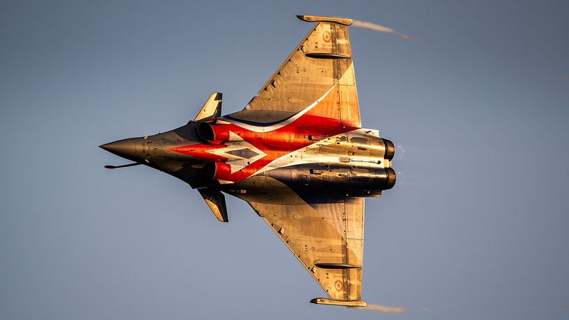French Dassault Rafale during sunset by Dennis Janssen