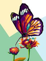 Butterfly in WPAP ART