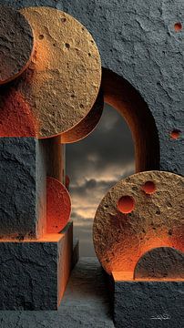 abstrakte Formen und Texturen