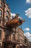 Steampunk - Flugkapsel Andockmanöver