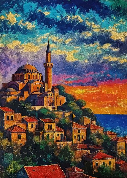 Hagia Sophia, Sonnenuntergang von MIROKKU