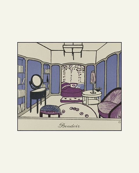Boudoir | Publicité Art déco historique par NOONY