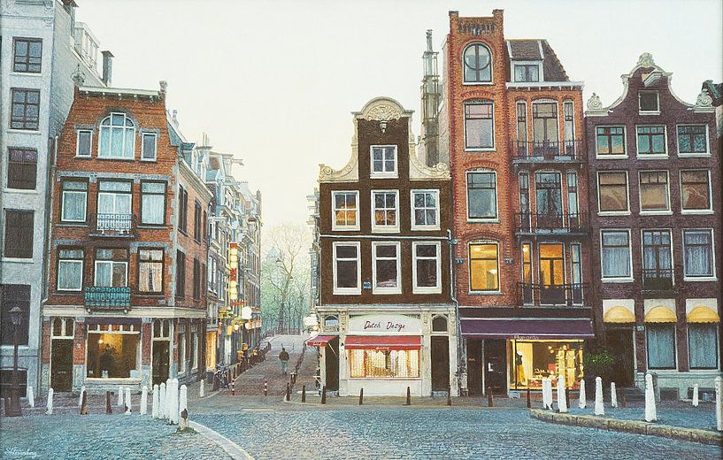 Malerei: Amsterdam, Oude Leliestraat von Igor Shterenberg