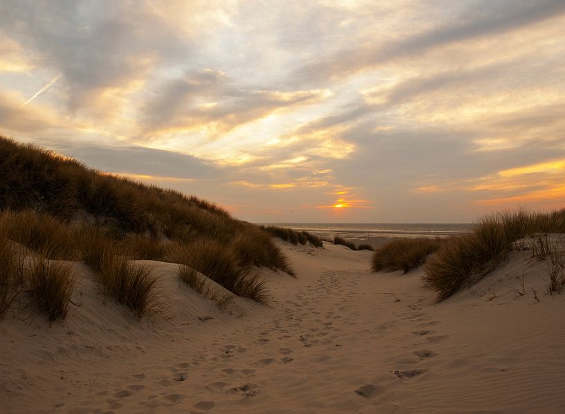 Zonsondergang op Terschelling von Rinke Velds