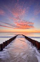 Coucher de soleil à Zoutelande (portrait)