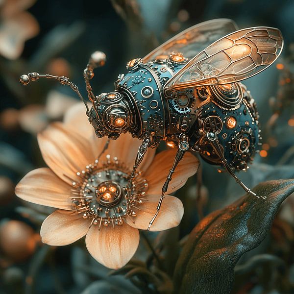 Futuristische Blume &amp; Vamp; Insekt: Die Ästhetik von morgen von Surreal Media