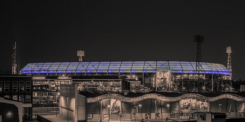 Feijenoord Stadium 27 (sepia) by John Ouwens