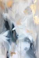 Goldene Blätter abstrakt