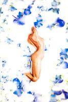 Delfter Blaue Frau im Milchbad