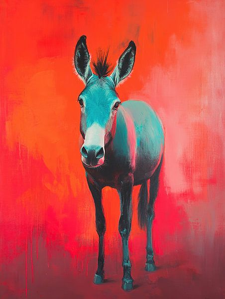 Animal de jardin en couleurs modernes par Peinture Abstraite