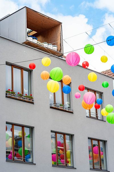 Des lampions colorés à Kempten par Leo Schindzielorz