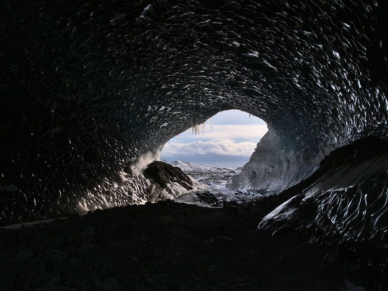 Eingang der &quot;Sapphire&quot;-Eishöhle von Timon Schneider