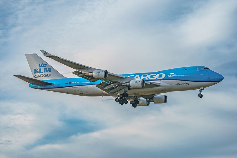 Atterrissage du Boeing 747-400ERF de KLM Cargo &quot;Orange&quot; (PH-CKC). par Jaap van den Berg