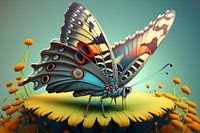 Papillon unique Digital Art