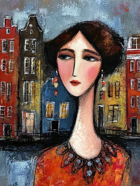 Amsterdam painting by Abstract Painting