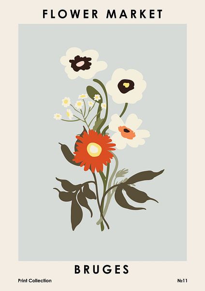Blumenmarkt Brügge von NKTN 