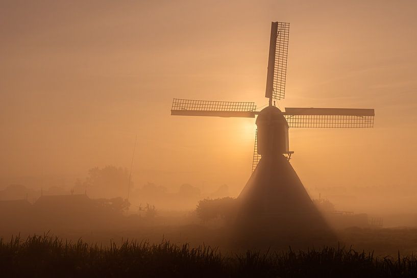 Orange mill by Jan Koppelaar Fotografie