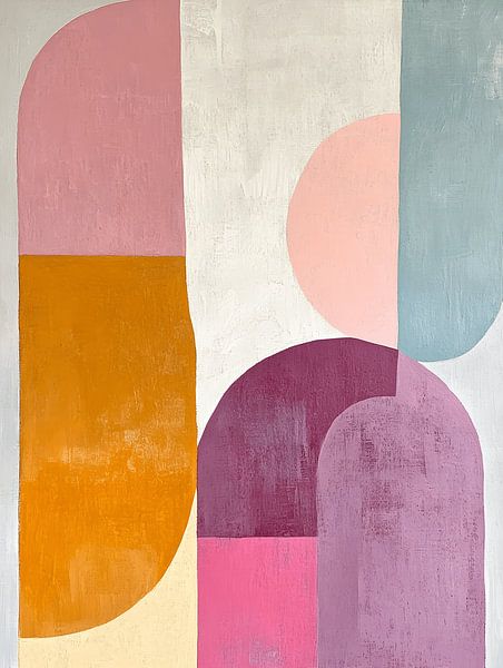 Pastel Abstract I van Gypsy Galleria