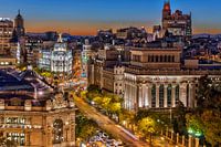 Nachtaufnahme von Madrid