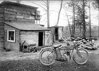 HD-Harley in der Scheune