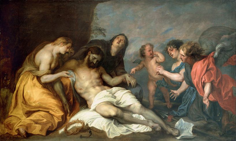 Lamentation over the Dead Christ, Anthony van Dyck by Masterful Masters