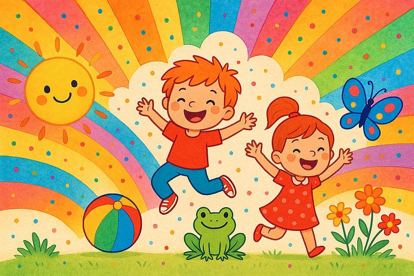 Playing in a dream of colours by Michar Peppenster