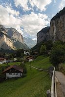 Das schöne Dorf Lauterbrunnen in der Schweiz