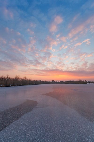 Lever du soleil en hiver par Thijs Friederich