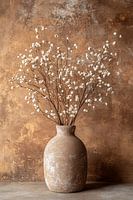 Stijlvolle bloemenvaas met rustieke uitstraling