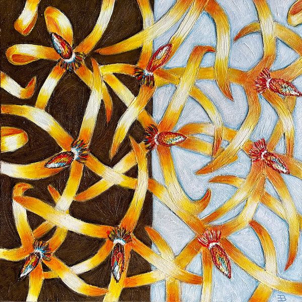 braun/blau von Dominique Clercx-Breed