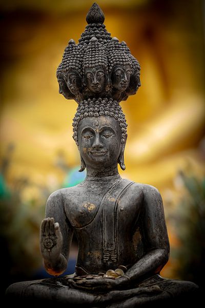 Meditierender Naga-Buddha mit sieben Köpfen von Franklin Driessen