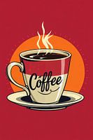 Kaffee mit aufgehender Sonne