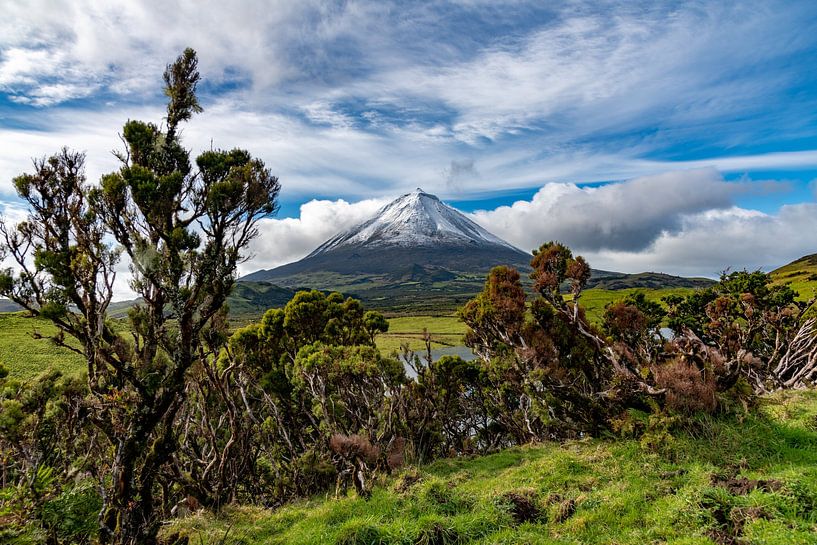 Le volcan Pico sur l'île de Pico Açores par Lex van Doorn